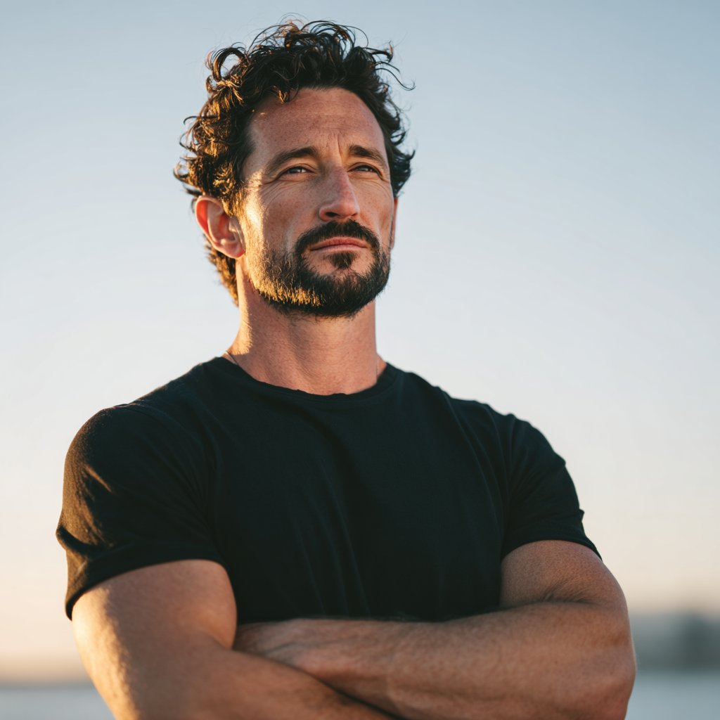 Чоловік займається спортом